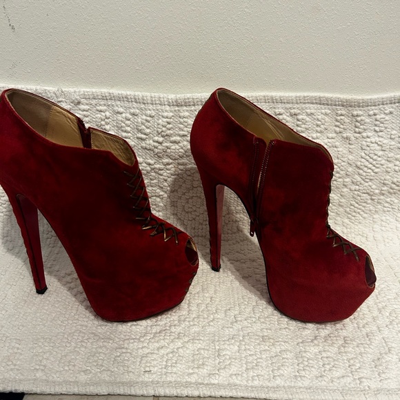 Suede platform, Christian Louboutin Recouzetta - Picture 5 of 8